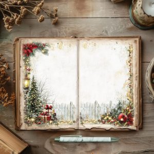 Rustic Christmas Junk Journal Pages