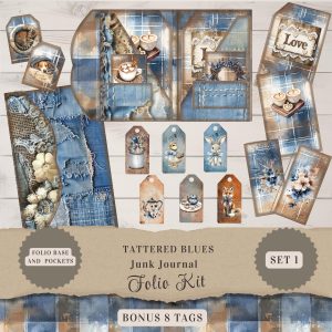 Tattered Blues Folio Kit