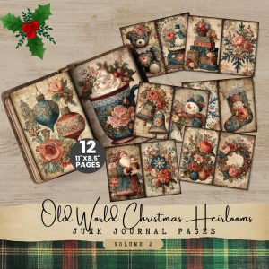 Old World Christmas Junk Journal Pages