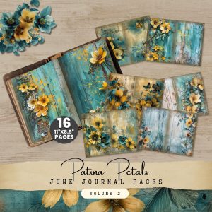 Patina Petals Digital Paper Set 2