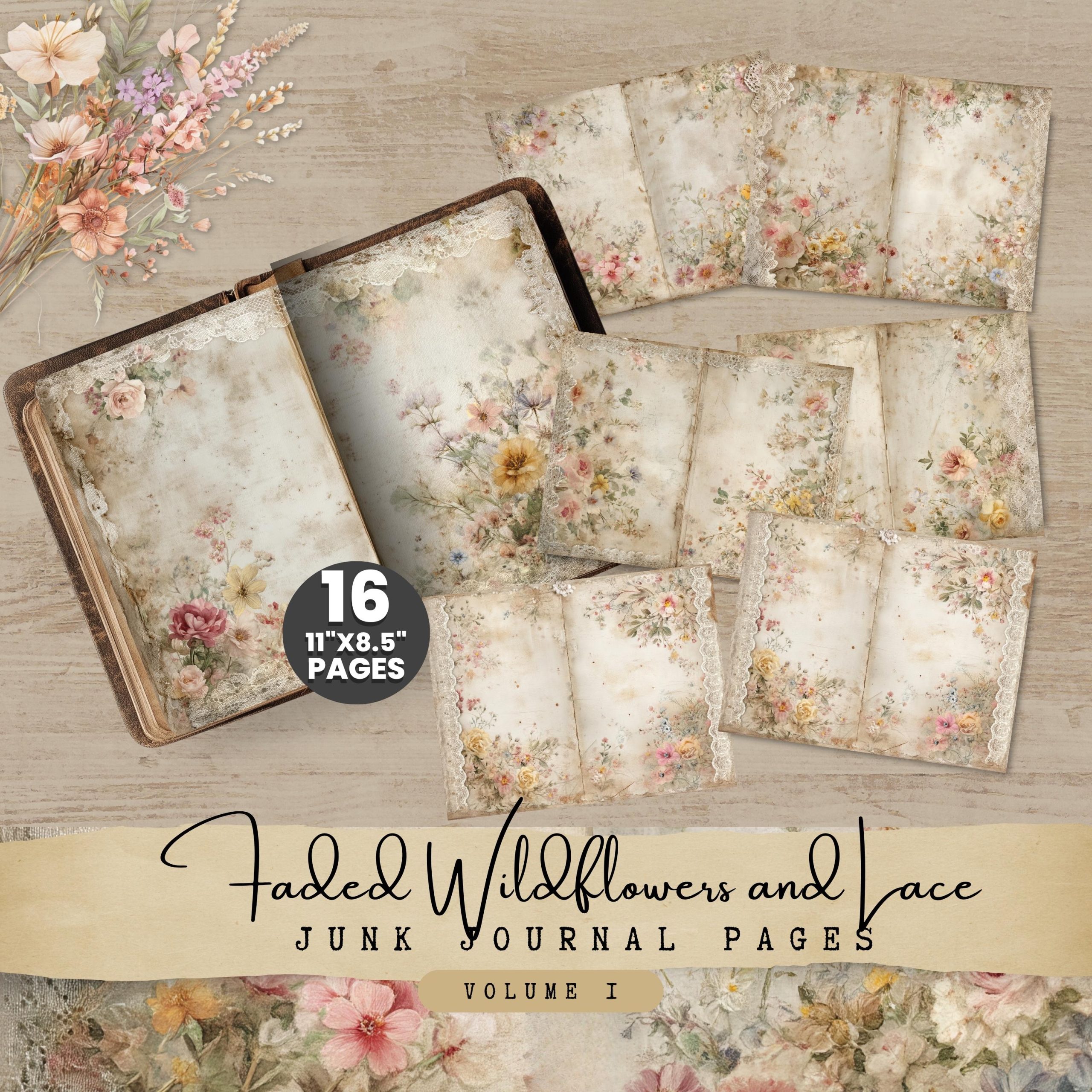 Faded Wildflowers and Lace
