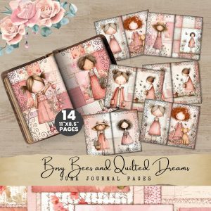 Busy Bees and Daisy Dreams Junk Journal Pages