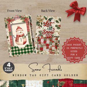 Snowman Christmas Gift Card Holder