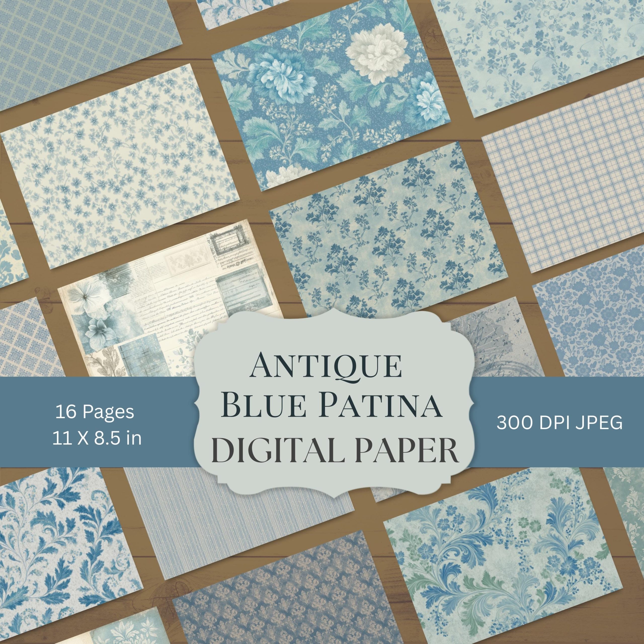 Antique Blue Patina