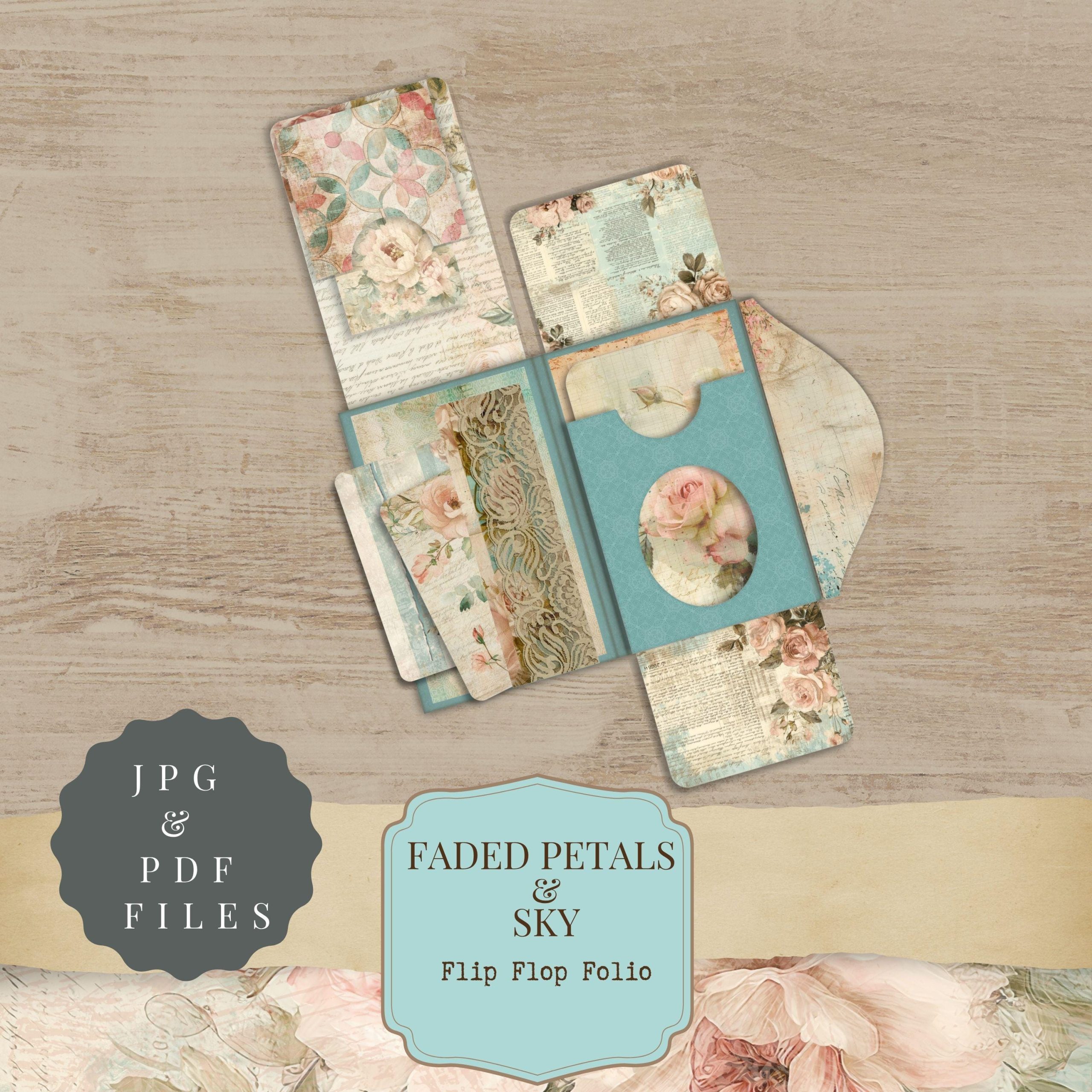 Faded Petals and Sky