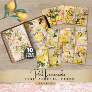Pink Lemonade Junk Journal Pages