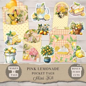 Pink Lemonade Pocket Tags