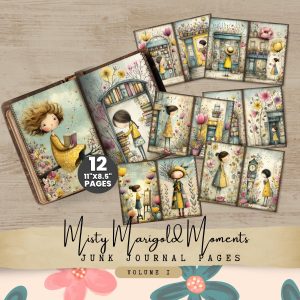 Misty Marigold Moments Junk Journal Pages Volume 1