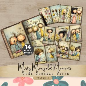 Misty Marigold Moments Junk Journal Pages Volume 3