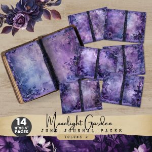 Moonlight Garden Junk Journal Paper Volume 2