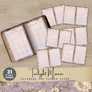 Twilight Mauve Planner Kit