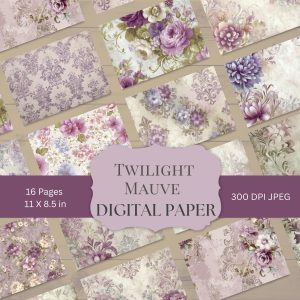 Twilight Mauve Digital Paper