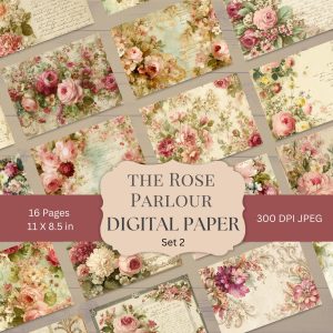 The Rose Parlour Digital Paper Set 2