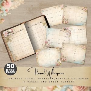 Floral Whispers Planner Kit