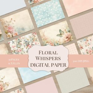 Floral Whispers Digital Paper