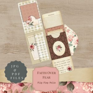 Faith Over Fear Flip Flop Folio