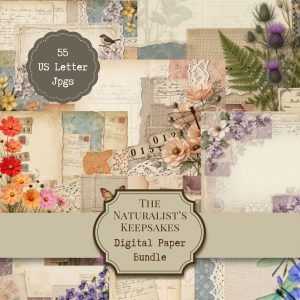 Naturalist's Keepsakes Digital Paper
