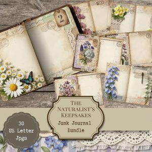 Naturalist's Keepsakes Junk Journal Pages