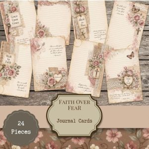 Faith Over Fear Journal Cards