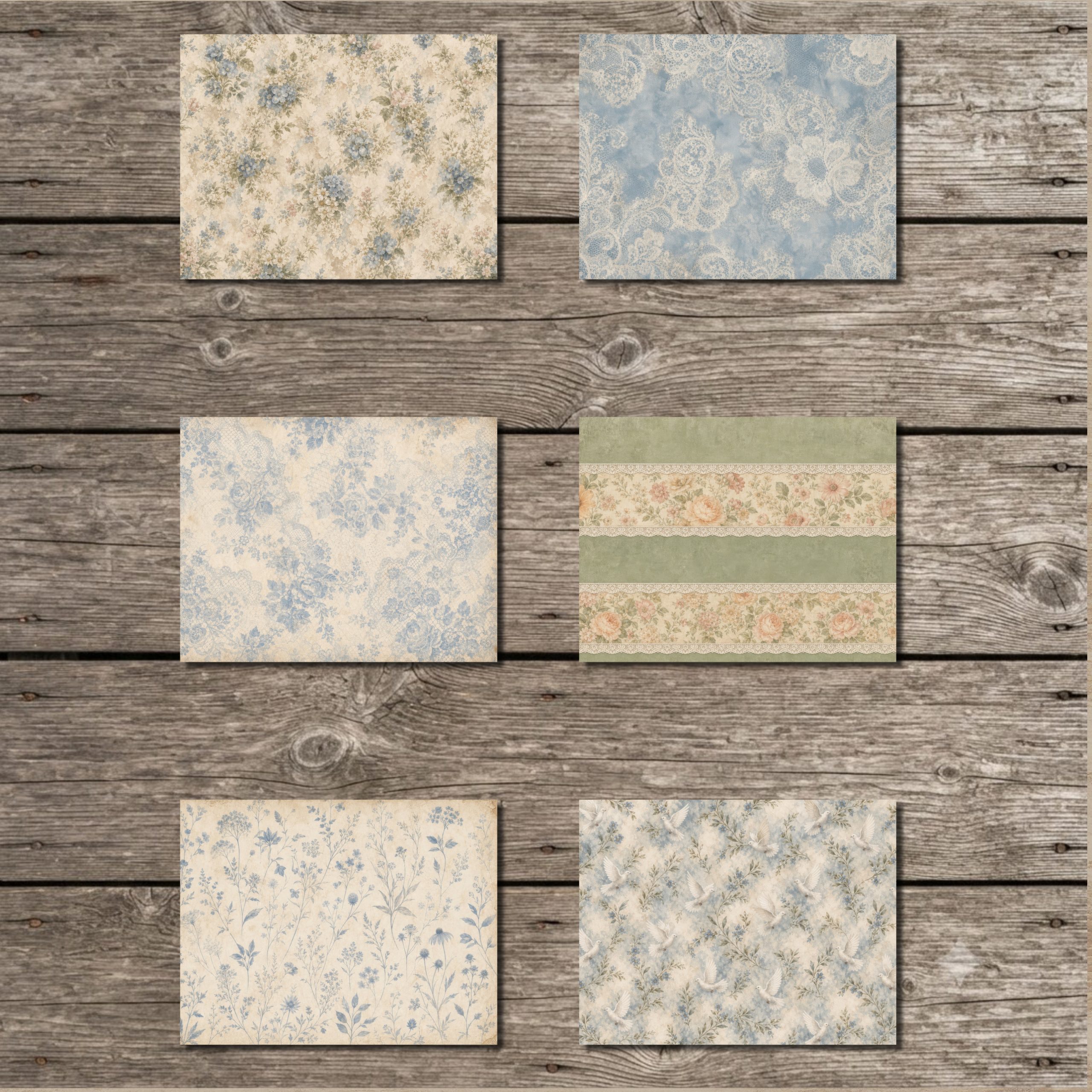 Grace Upon Grace Heirloom Patterns Digital Papers - Image 5