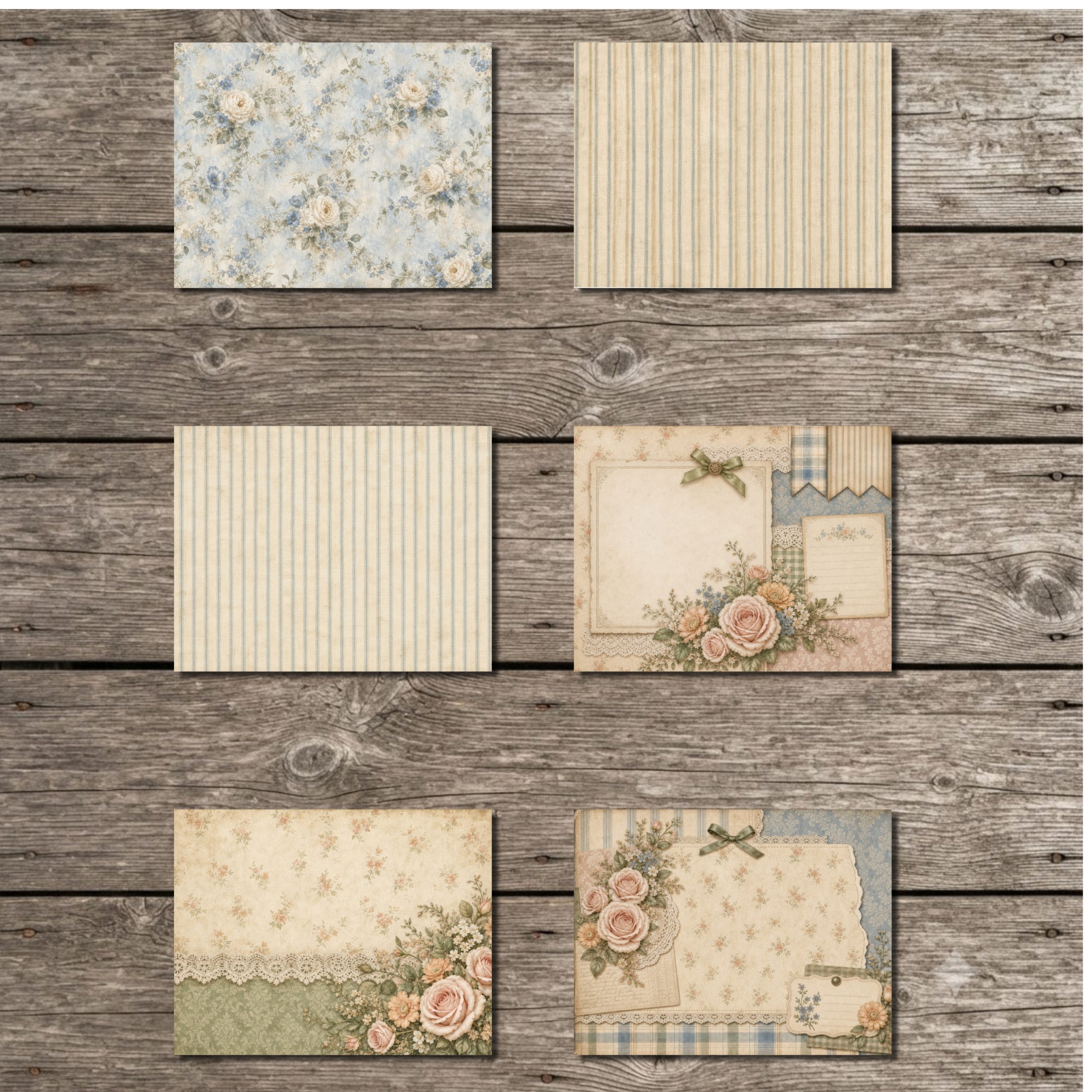Grace Upon Grace Heirloom Patterns Digital Papers - Image 6