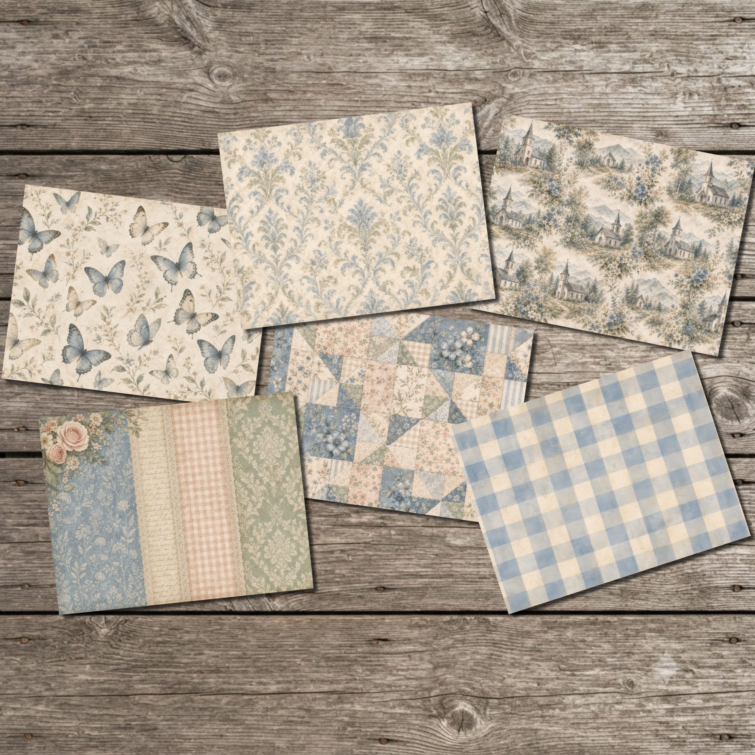 Grace Upon Grace Heirloom Patterns Digital Papers - Image 8