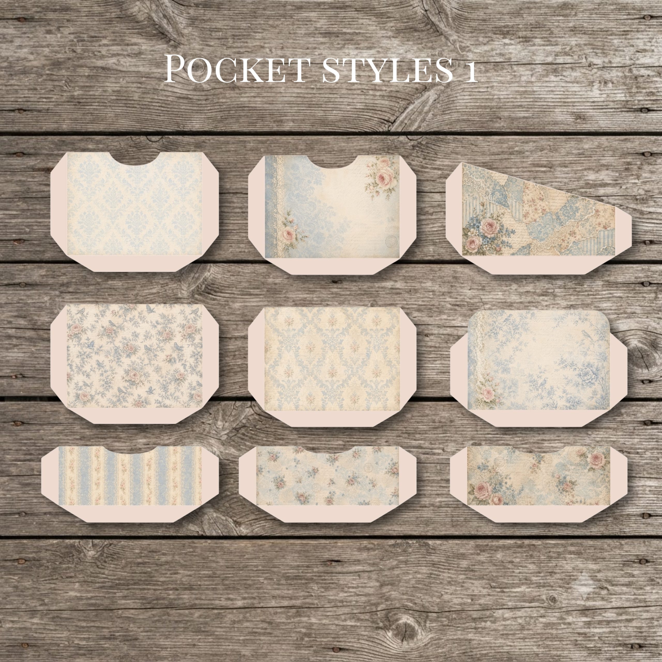 Blue Lace & Roses Hidden Paperclips - Image 6