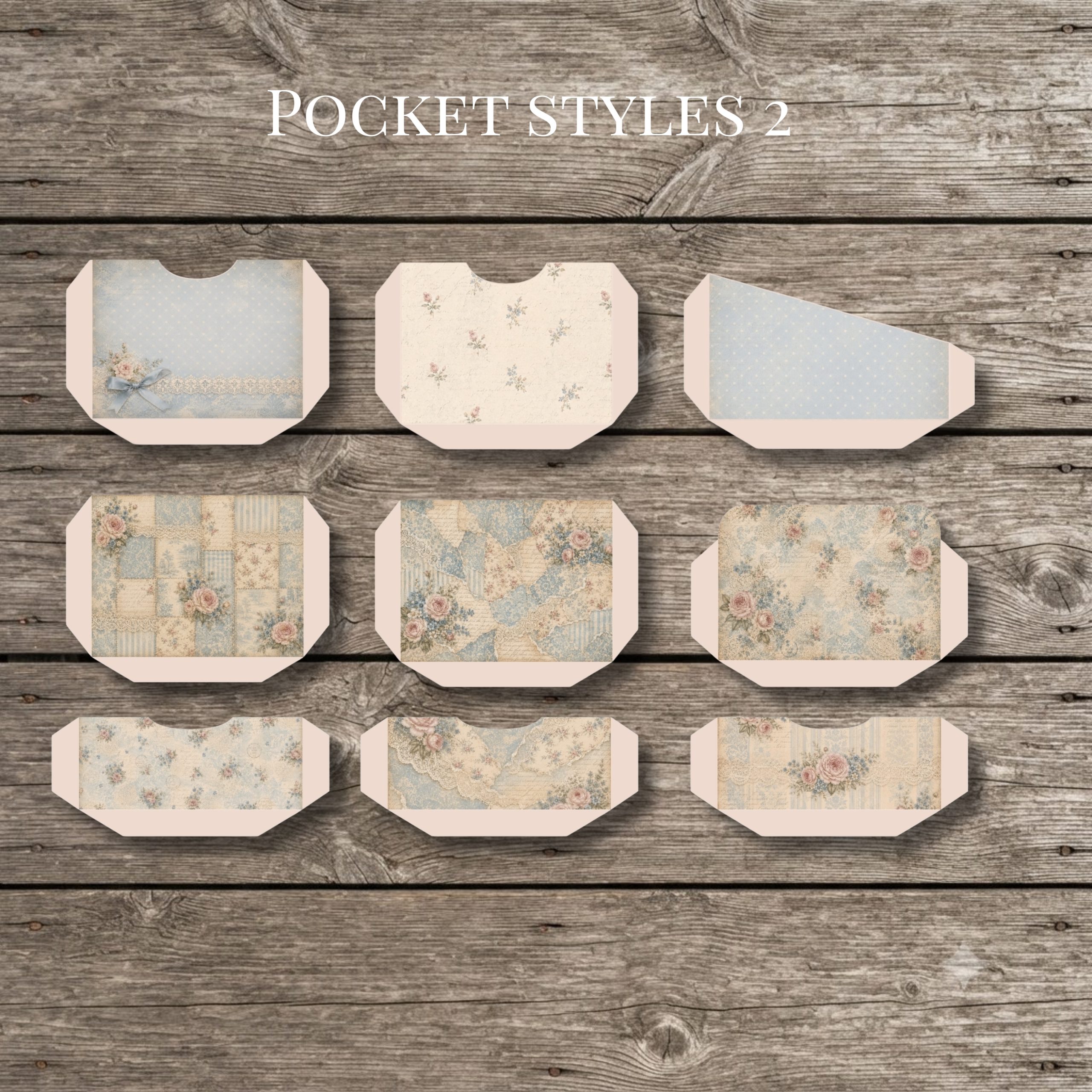Blue Lace & Roses Hidden Paperclips - Image 7