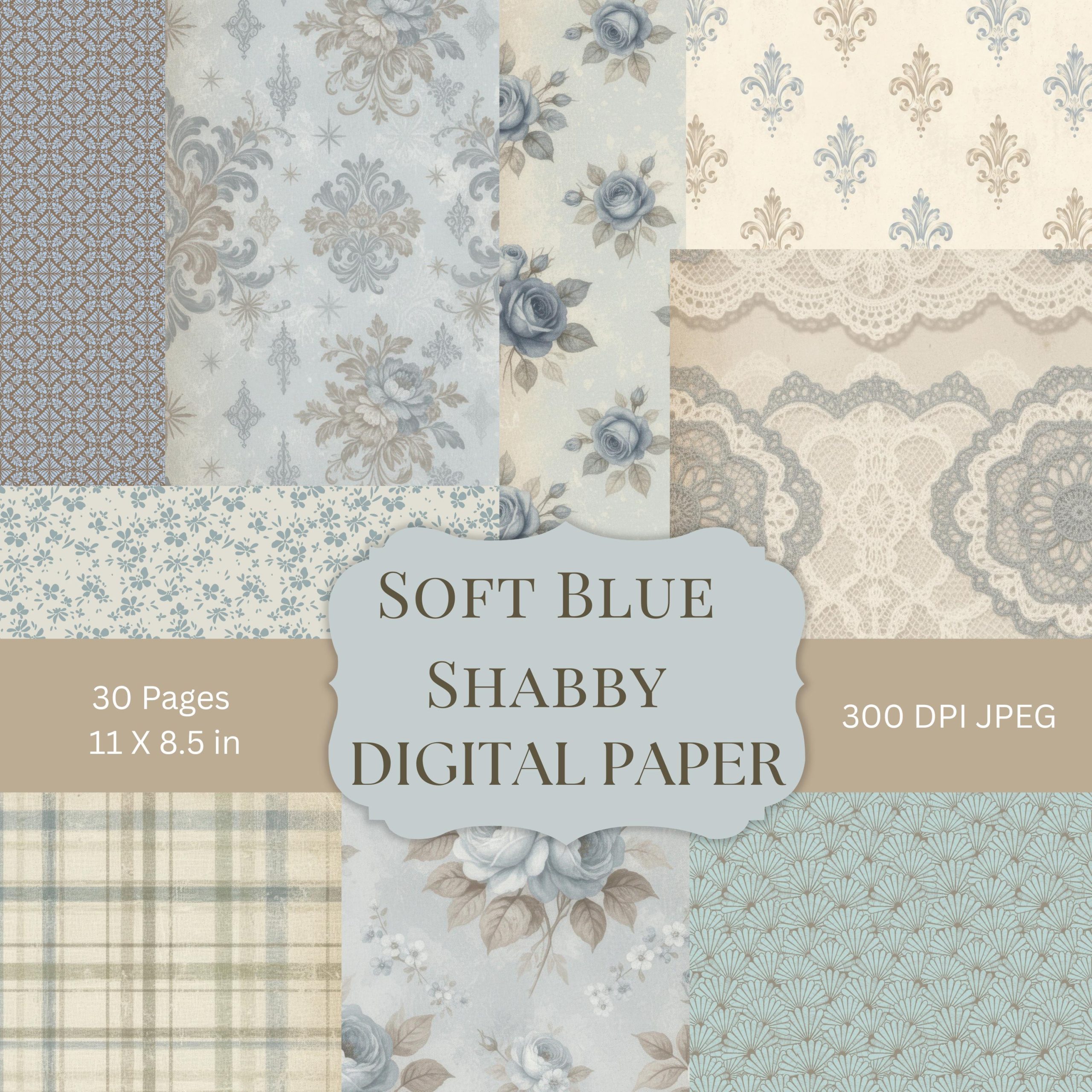 Soft Blue Shabby