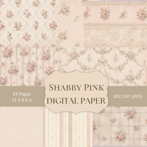 Shabby Pink Digital Paper