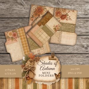 Shades of Autumn Mini Folders
