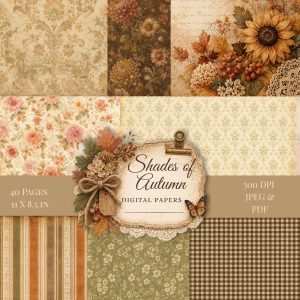 Shades of Autumn Digital Paper