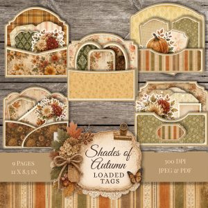 Shades of Autumn Loaded Tags